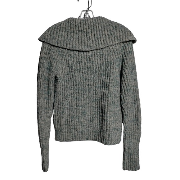 American Eagle knitted wool, alpaca, mohair blend front sweater woman small - Picture 8 of 8